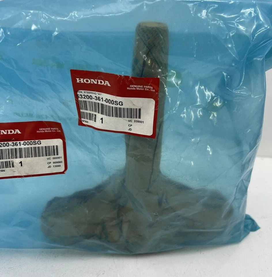 HONDA 53200-361-000SG STEERING STEM A1 半格子黑色 1974 MT125A 75 MT125K1A — 第 2/4 张图片