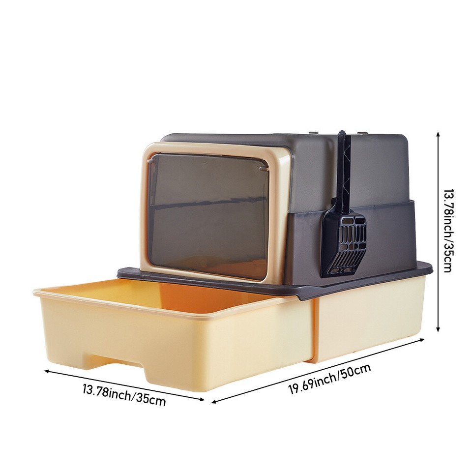 Large Cat Self Cleaning Litter Tray Automatic UV Sterilization Cat