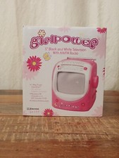 NUEVO Girlpower 5" Televisión Blanco y Negro con Radio AM/FM Emerson gp308