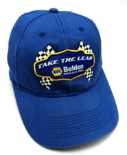 BELDEN SPARK PLUG WIRES blue adjustable hat / cap