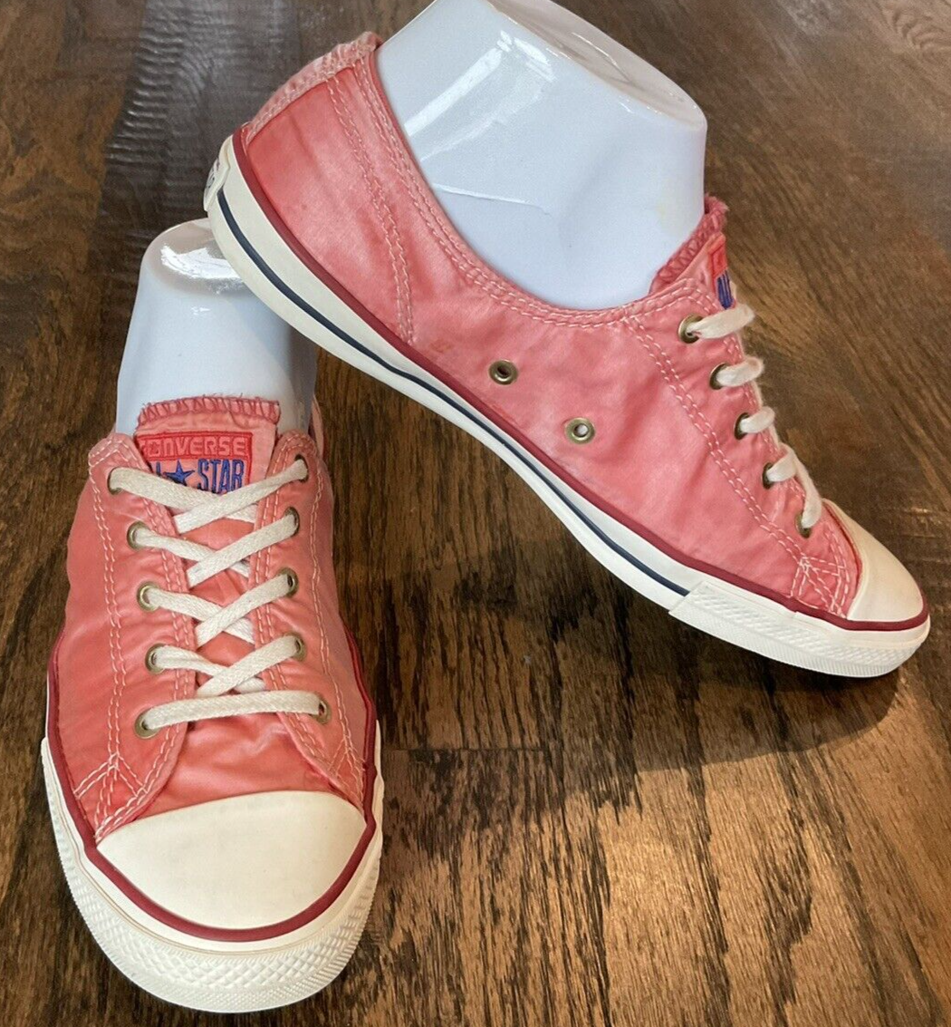 CONVERSE All Star 547174F Low Top Pink Fabric Women's Sneakers US