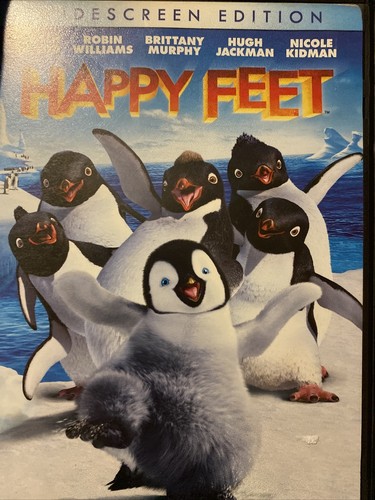 Happy Feet DVD Widescreen, Robin Williams, Elijah Wood, Hugh Jackman.