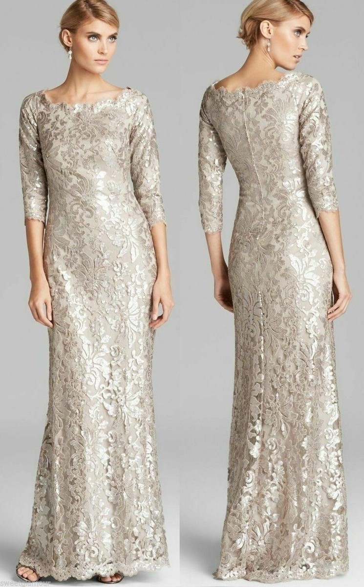 【TADASHI SHOJI】サヴォイ シアー スリーブ ガウン タダシショージ TADASHI SHOJI ☆極上エレガンス！気品溢れる