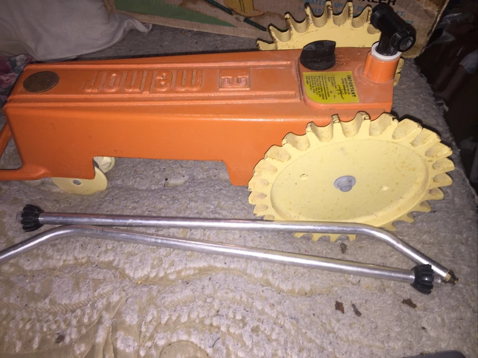 Aspersor de viaje Melnor vintage modelo 1003 válvula de cierre automático Foto 3 de 4