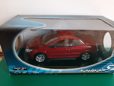 AR618 SOLIDO 1/18 PEUGEOT 307 CC COUPE GRISE Ref 8148 TRES BON ETAT