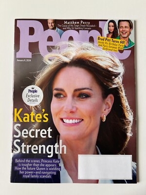 PRINCESS KATE CATHERINE * MATTHEW PERRY January 8 2024 PEOPLE MAGAZINE Brad Pitt