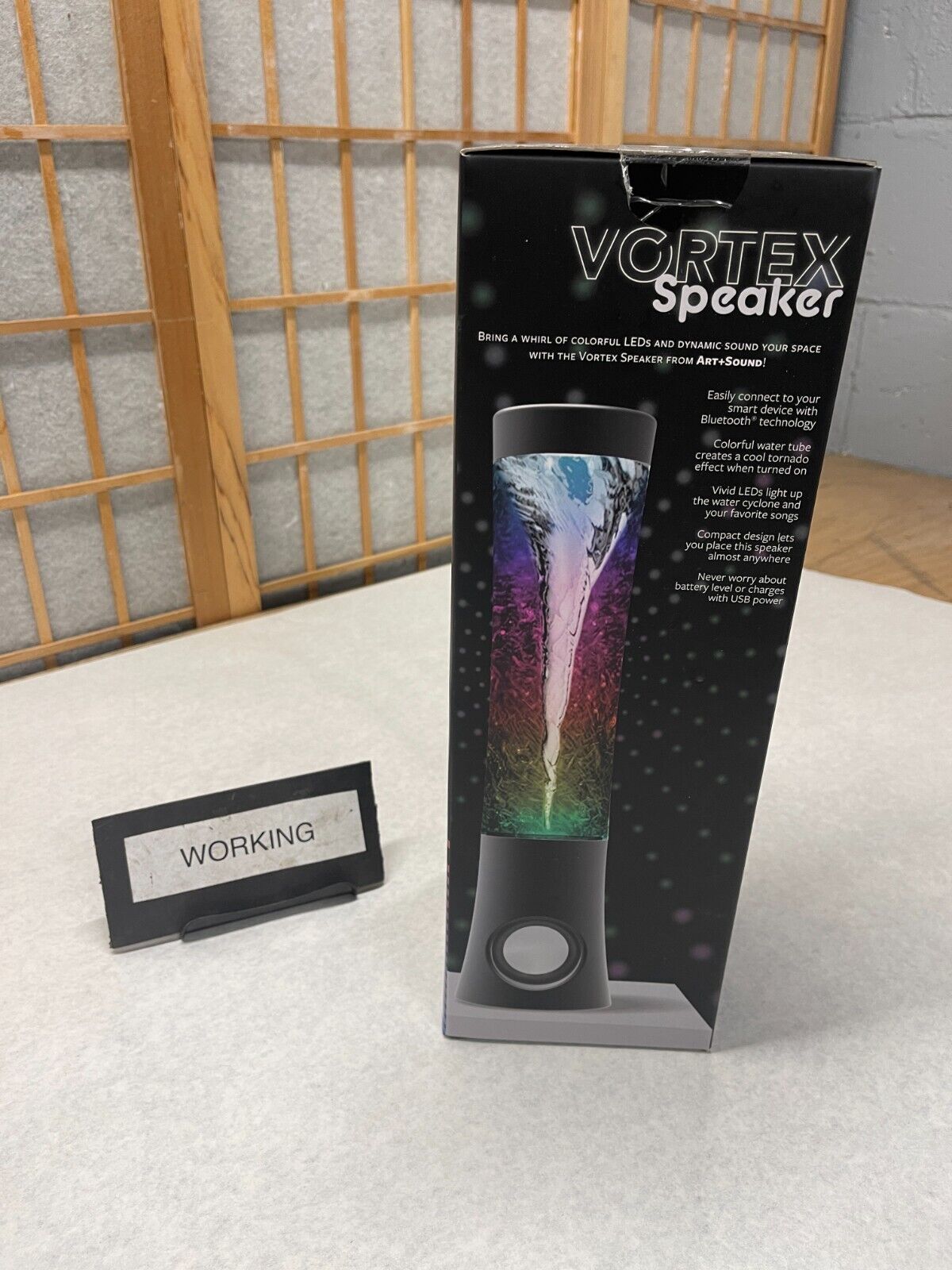 ART+ SOUND Vortex Tornado TWS Bluetooth Speaker,  LED Light Show, Portable Speak