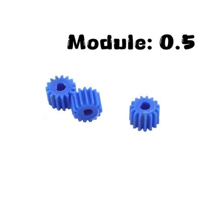 10pcs D-hole Spindle Gear 15 Teeth 3mm 0.5 Module Geared Motor D-axis Gear DIY