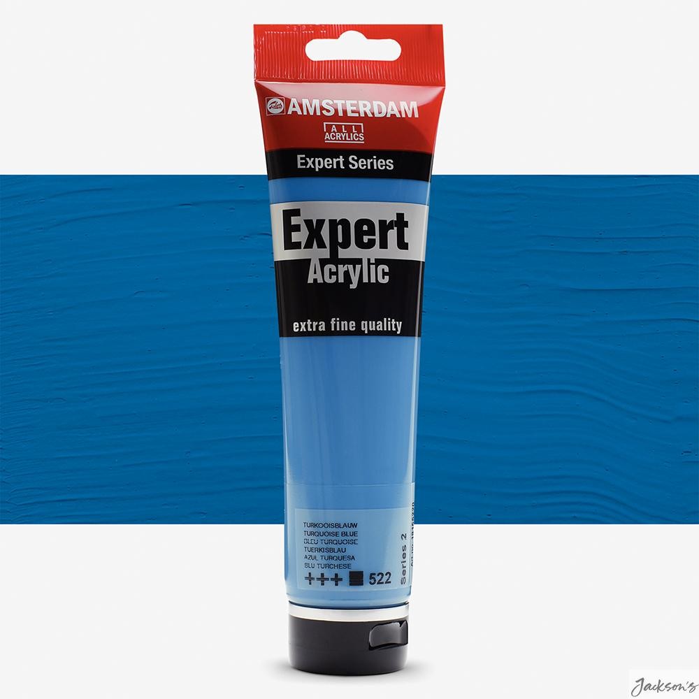 Royal Talens Amsterdam Expert Acrylic Paint Tube 150ml Turquoise Blue S2