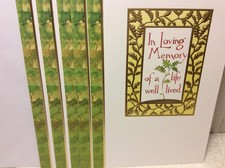 SYMPATHY RSVP GREETING CARDS New w/Envelopes LOT 5"IN LOVING MEMORY" GREAT PRICE