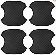 4PCS Car Door Handle Stickers Scratch Protectors Carbon Fiber Door Handle Bowl S
