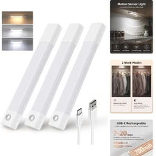 Smart 3-Pack 7” Motion Sensor LED Lights - Effortless Magnetic Installation