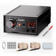 SEESII Battery Spot Welder: Battery Welder Kit for 0.1-0.3mm Nickel Strip Wel...