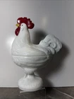 VINTAGE Westmoreland Milk Glass Rooster Covered Candy Dish