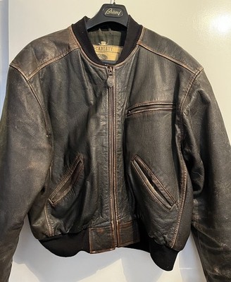 Only-The -Brave  Vintage Piloten Bomber Flieger Aviator Lederjacke  52 L