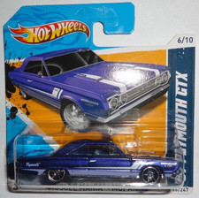 2011 Hot Wheels- Muscle Mania- Mopar '12- '67 Plymouth GTX Short Card MOC