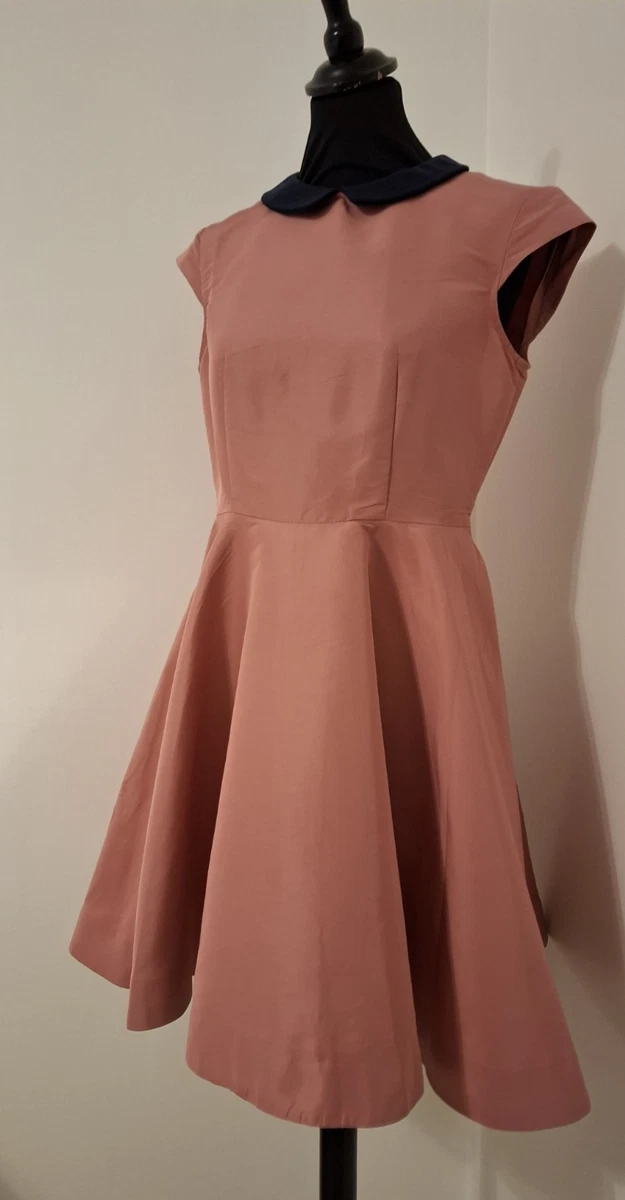 knee length dresses for ladies KOA Pink Off Shoulder Linen Mini Dress - US 6 main image 0