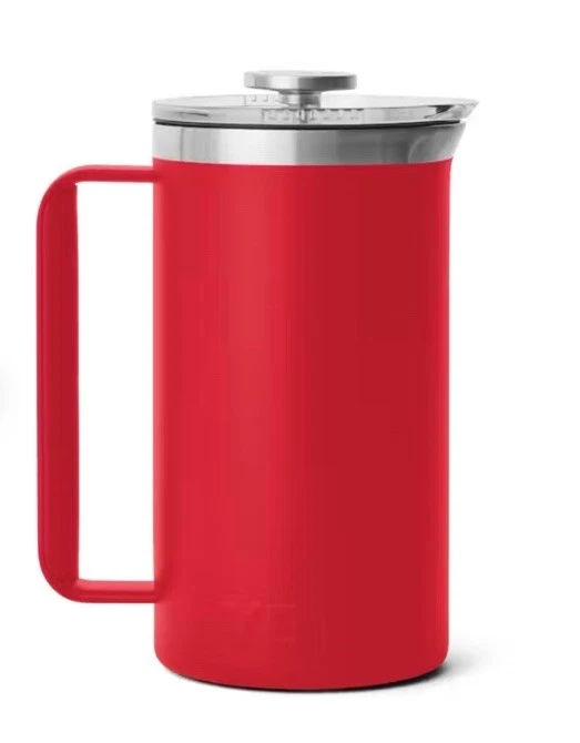 Yeti 34 Oz French Press, Rescue Red - NEW