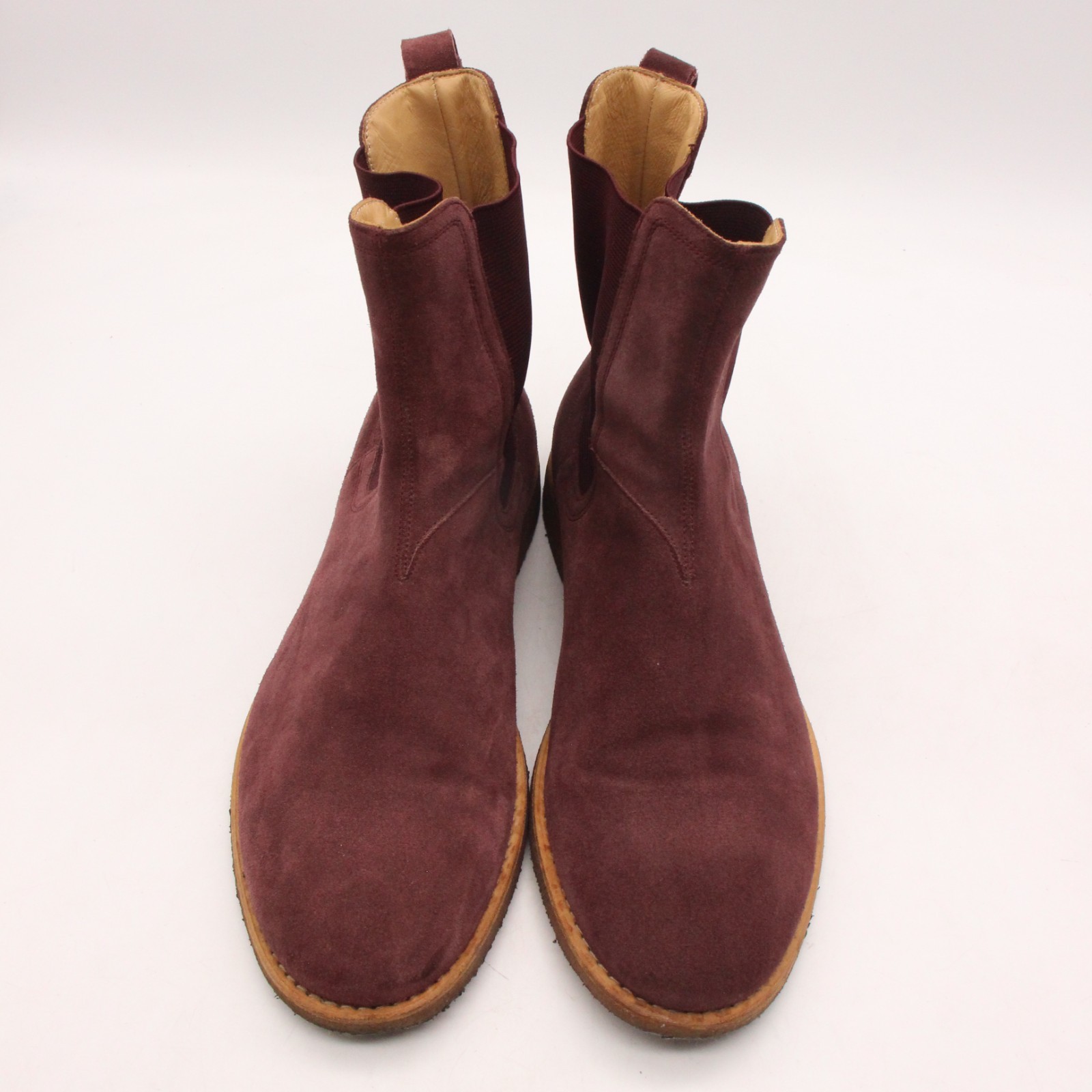 SAOLA Stivali Represent Chelsea rosso bordeaux scamosciato uomo taglia US 11 suola crepe