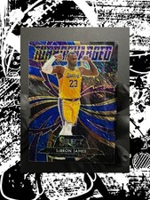 2020-21 Panini Select #2 LEBRON JAMES Turbocharged Blue Shimmer Prizm