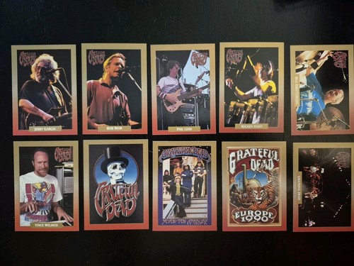 1991 BROCKUM ROCK CARDS  COMPLETE 10 CARD SET GRATEFUL DEAD JERRY GARCIA