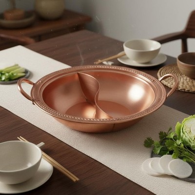 doubleFlavor Hot Pot verdickter Körper Doppellaroma Suppentopf gleichmäßige Hitzeverteilung
