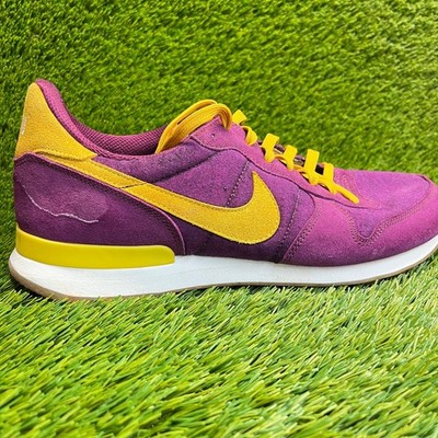 Nike Waffle Trainer 2 Mens Size 12 Berry Purple Yellow Running Shoes Sneakers