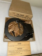 USN Harvard Lock Co Leg Irons Set - New /Old Stock