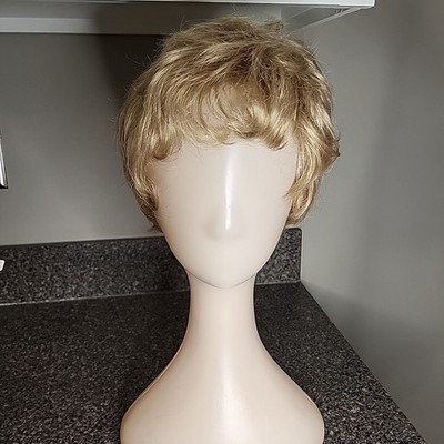 Paula Young Abby A5504 Wig Short Blonde Layered Classic Cut Large Cap