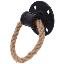 Veemoon Rope Pull Handle Ring Handles Rustic Door Wall Mounted