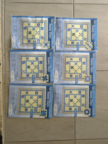 Sunny Days-Jo-Ann Quilt Block des Monats Sets 7-12 Posten Brandneu & Versiegelt