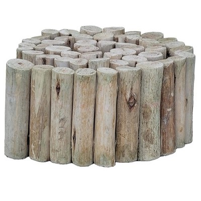 Backyard X-Scapes Natural Eucalyptus Wood Solid Log for Garden Edging Lawn La...