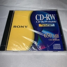 CD ReWritable, 650 MB, High Speed: 4X-10X  (CD-RW, Sony)