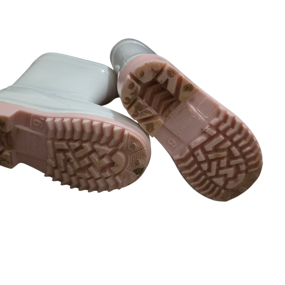 Disney Princesa Blanco Niño Pequeño Botas de Lluvia Niño Pequeño 6 Moana, Tiana, Cenicienta Foto 4 de 4