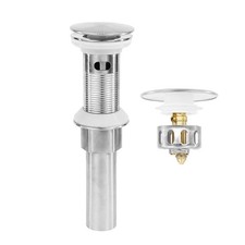 Bathroom Sink Drain,Drain Stopper Bathroom Sink with Overflow,Pop Up Drain As...