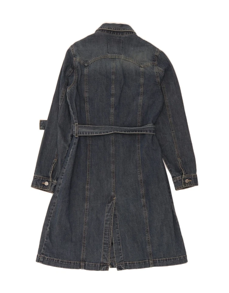 Vestido vaquero manga larga TOM TAILOR para mujer Reino Unido 14 medio azul algodón AV06 Foto 2 de 3