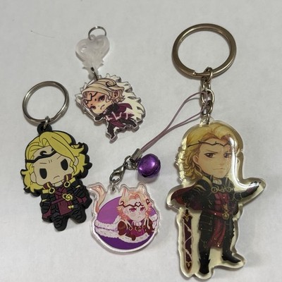 Fire Emblem Fates Conquest XANDER MARX Ita Bag Keychain Charms Bundle Lot Of 4! 