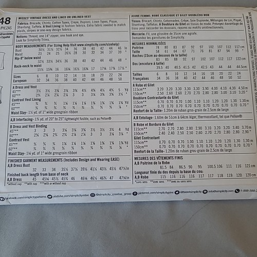 Sewing Pattern Simplicity S8448 50's Style Sheath Dress & Jacket Size 6-14 Uncut - Picture 4 of 6