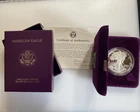 1986-S $1 Proof American Silver Eagle in Box w/ COA-Free Shipping MINT