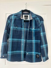 Quicksilver Shirt Youth Boys Small 10 Fleece Flannel Jacket