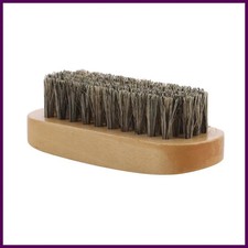 Horsehair Shoe Brush Polish Natural Leather Real Horse Hair Soft Polishing Tool