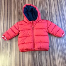 Baby Gap Red Puffer Jacket Hooded Cold Control Water Resistant 18-24 Months