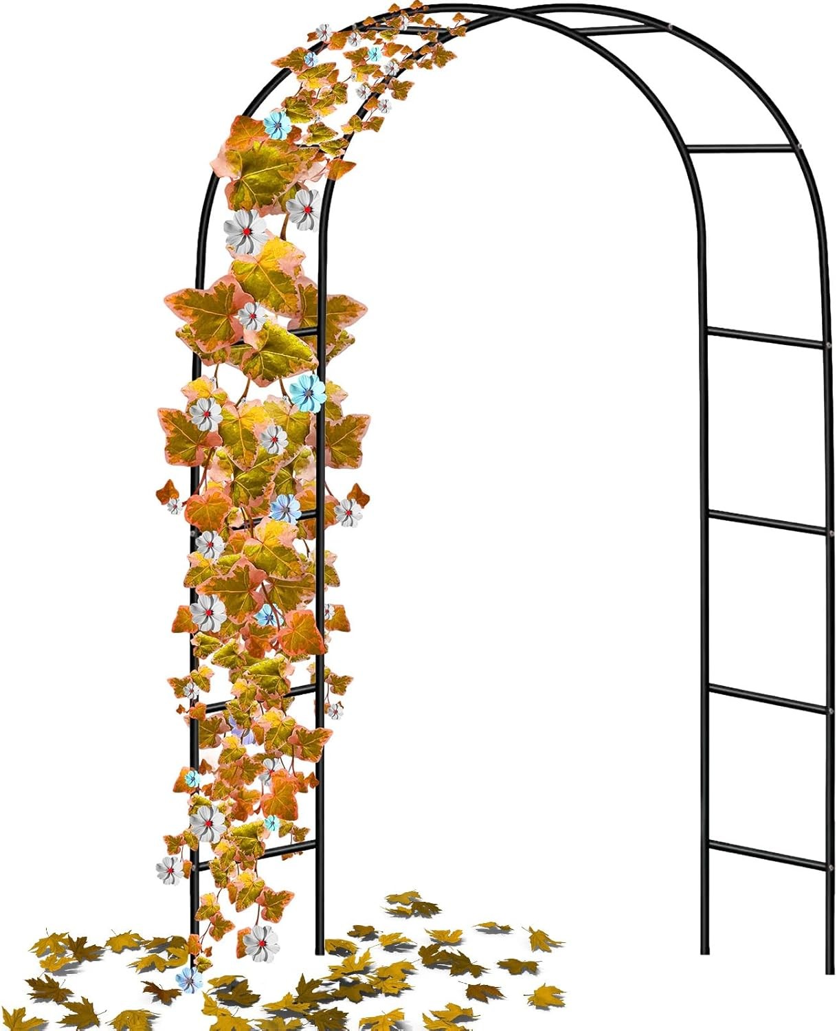 Crystals 2m Garden Metal Arch,Trellis Arched Frame Archway,Tubular Arbour for C