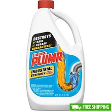 Industrial Strength Drain Clog Remover Gel Septic Safe Hair Grease Cleaner New