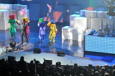 Neil Tennant Chris Lowe of Pet Shop Boys performs Mencap's Big Noi- Old Photo 2