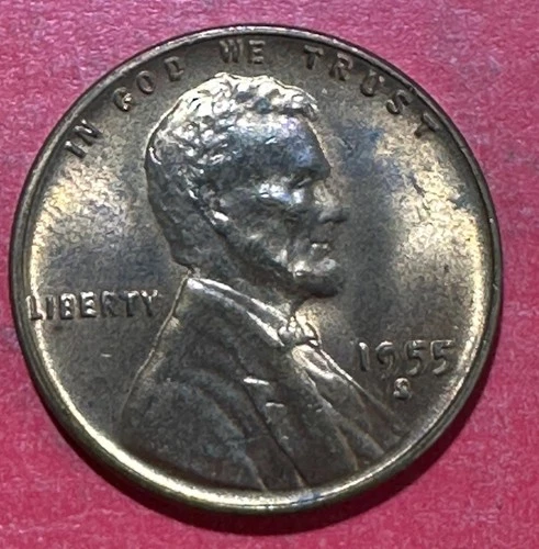 1955S US Choice Uncirculated LINCOLN Cent! "RED & BROWN" X210 Old US Coin!