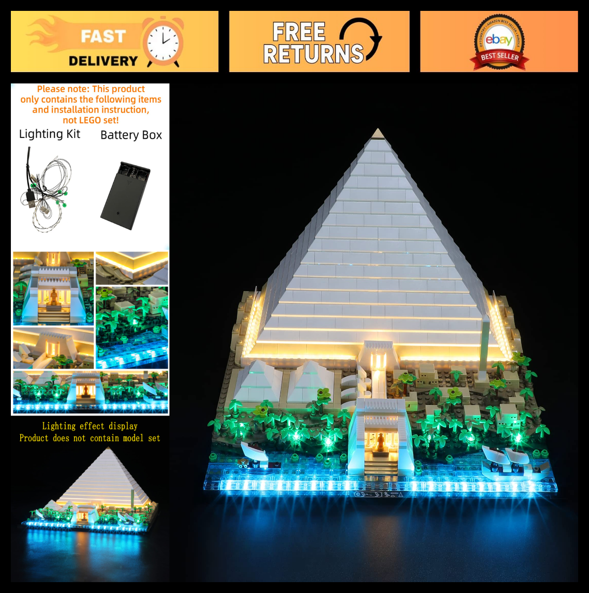 LEGO ARCHITECTURE: Great Pyramid of Giza (21058) for sale online
