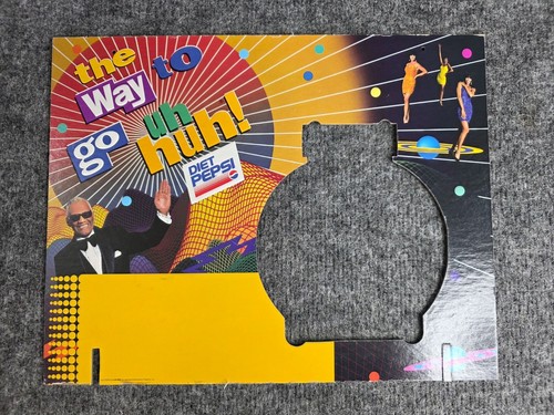 Vintage Double-Sided Diet Pepsi “The Way To Go Uh Huh!” Cardboard Display 13×11 - Picture 6 of 7
