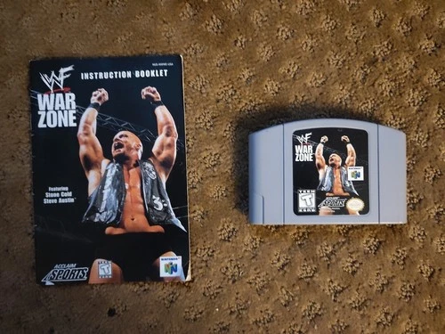 WWF War Zone N64  Tested w/ Instructions used 1997
