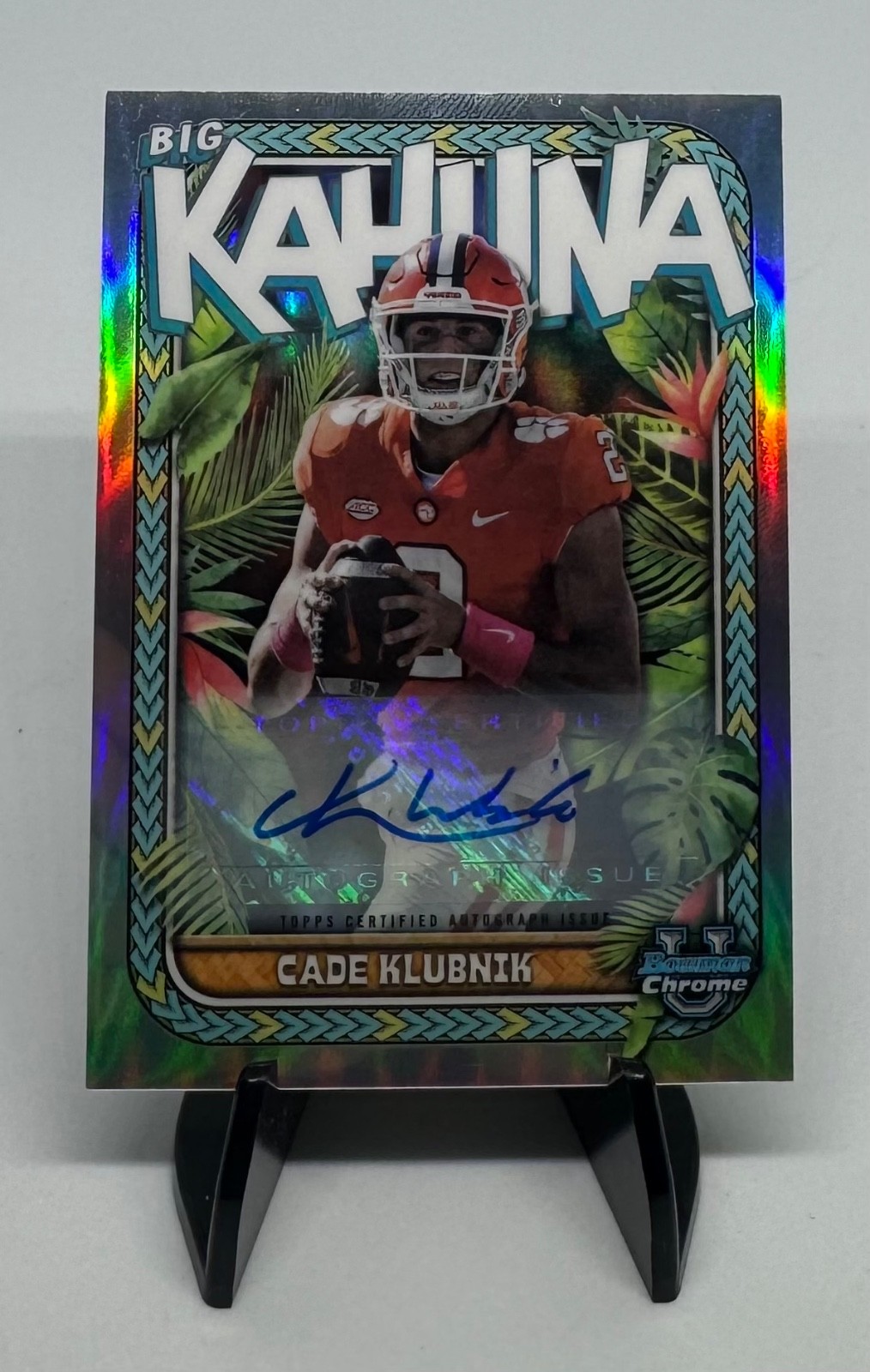 2023 Bowman University Chrome Cade Klubnik The Big Kahuna Auto /150 Clemson